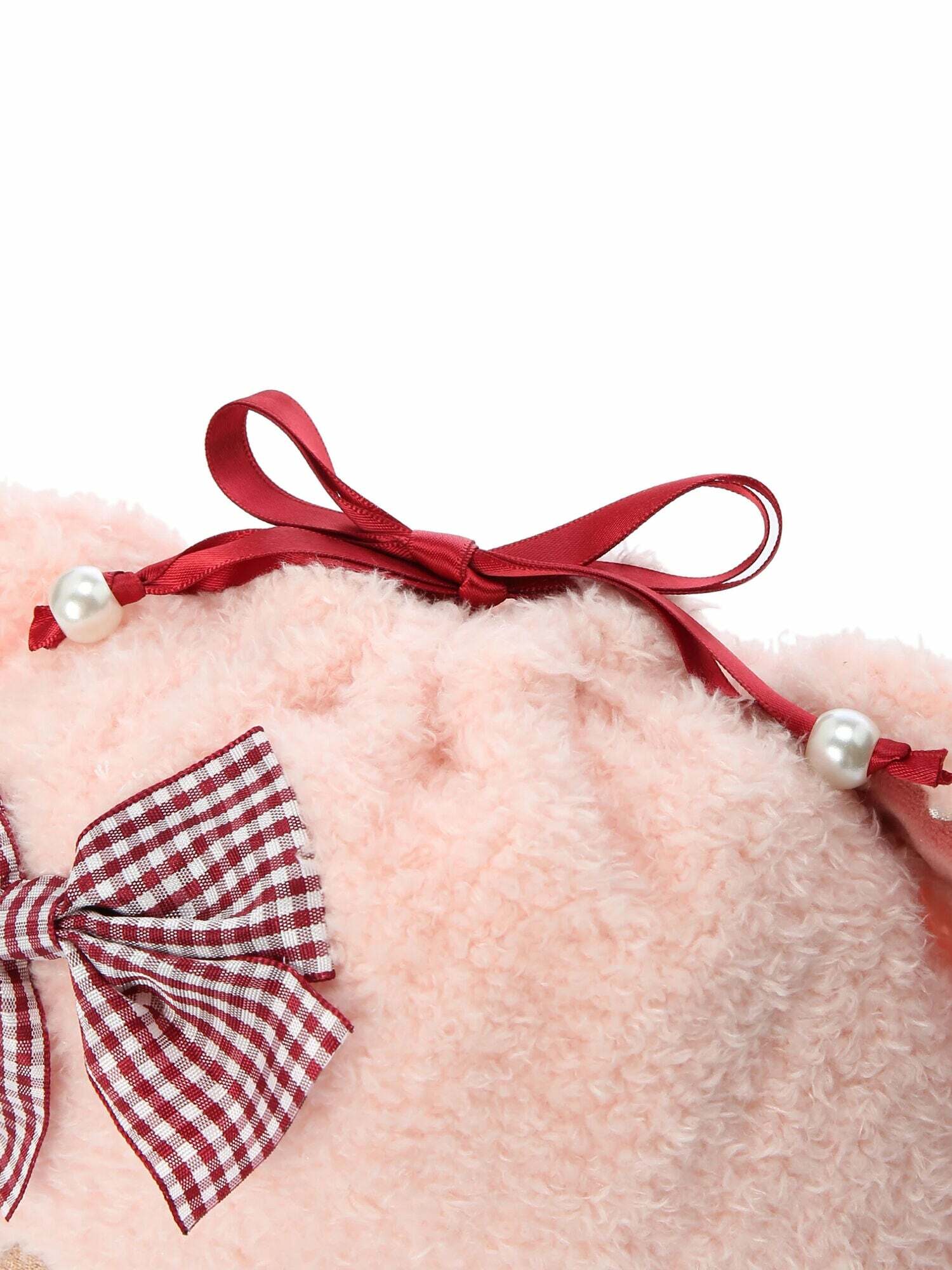 Maison De Fleur x Bonbonribbon Plush Pouch - Y2K Grunge, 90s Retro, Pastel Goth, Summer Y2