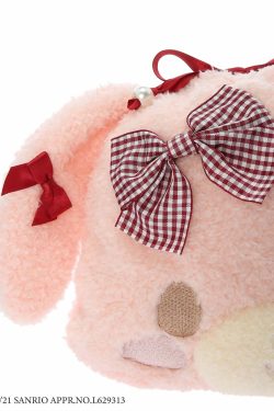 Maison De Fleur x Bonbonribbon Plush Pouch - Y2K Grunge, 90s Retro, Pastel Goth, Summer Y2