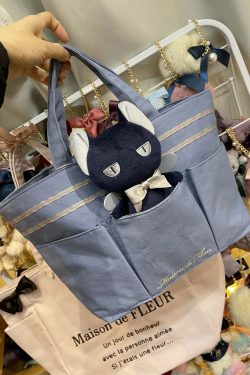 Maison De Fleur x Cardcaptor Sakura Spinel Blue Tote Bag & Doll - Y2K Grunge 90s Retro Style