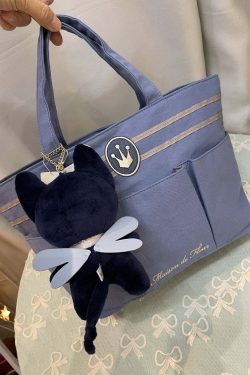 Maison De Fleur x Cardcaptor Sakura Spinel Blue Tote Bag & Doll - Y2K Grunge 90s Retro Style