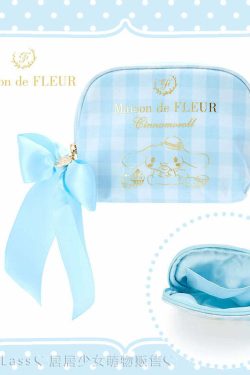 Maison De Fleur x Cinnamoroll Coin Pouch - Y2K Grunge, 90s Retro, Pastel Goth, Summer Y2