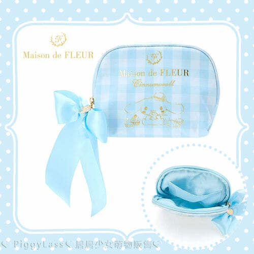 Maison De Fleur x Cinnamoroll Coin Pouch - Y2K Grunge, 90s Retro, Pastel Goth, Summer Y2