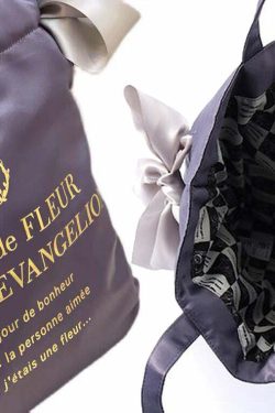 Maison De Fleur x EVANGELION Y2K Grunge Satin Tote Bag - 90s Retro Fashion for Summer Outfits