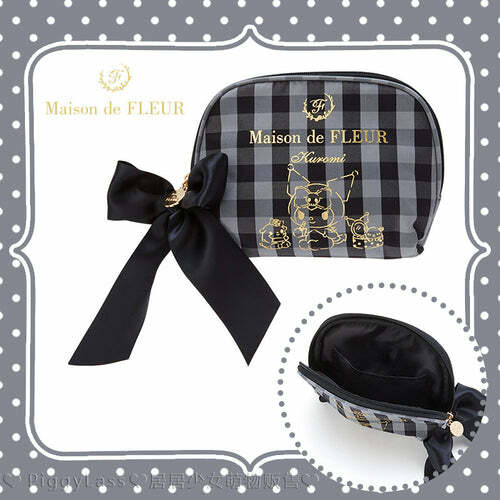 Maison De Fleur x Kuromi Coin Pouch - Y2K Grunge, 90s Retro, Pastel Goth, Summer Fashion Accessory