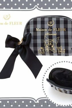 Maison De Fleur x Kuromi Coin Pouch - Y2K Grunge, 90s Retro, Pastel Goth, Summer Fashion Accessory
