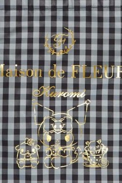 Maison De Fleur x Kuromi Y2K Grunge 90s Retro Large Capacity Bow Tote Bag