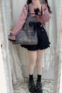 Maison De Fleur x Kuromi Y2K Grunge 90s Retro Large Capacity Bow Tote Bag