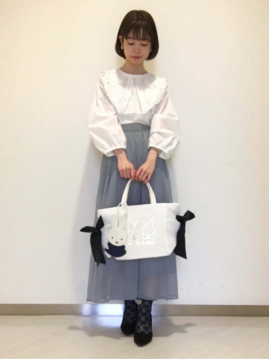 Maison De Fleur x Miffy & Dan Y2K Grunge Canvas Handbag - 90s Retro Summer Fashion