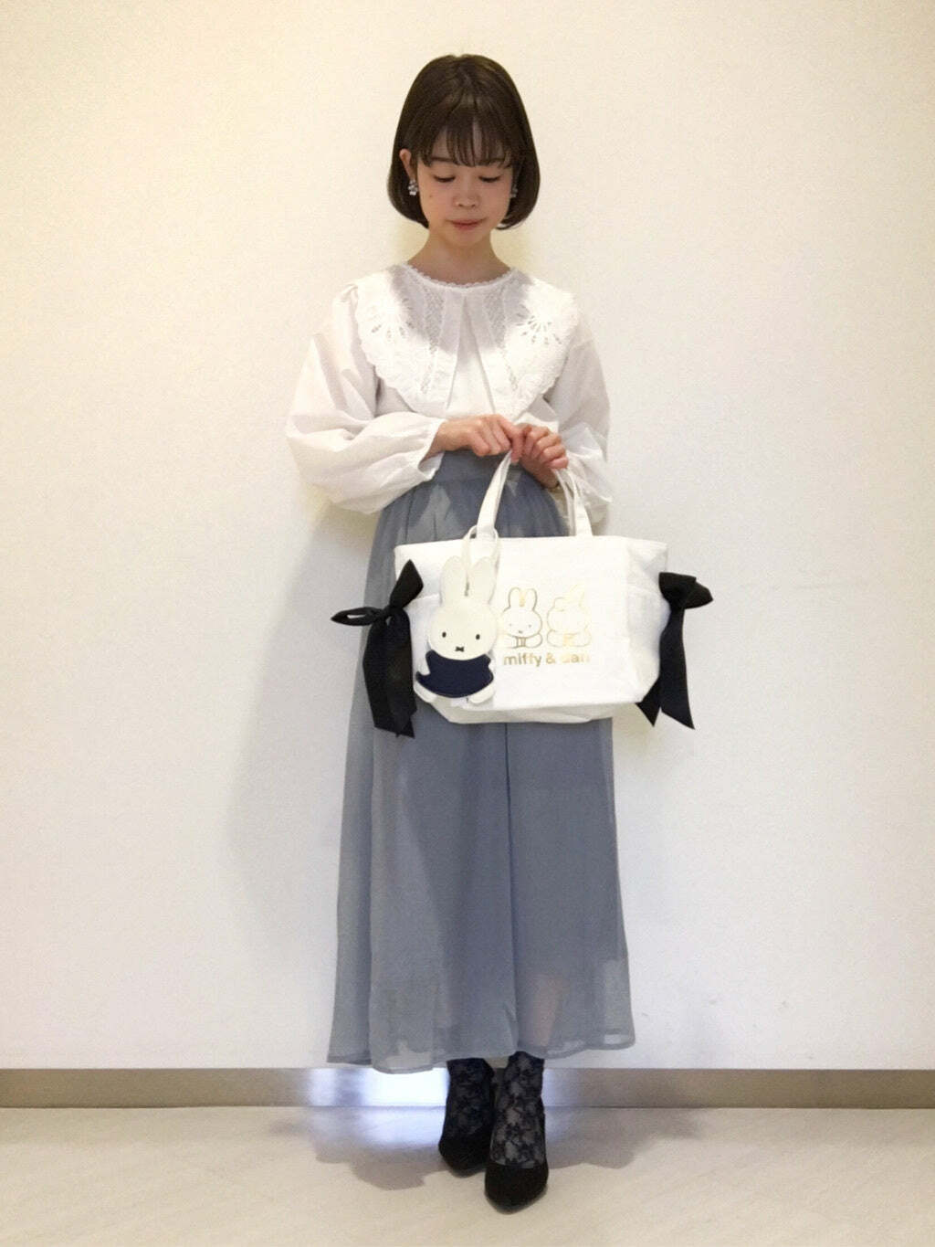 Maison De Fleur x Miffy & Dan Y2K Grunge Canvas Handbag - 90s Retro Summer Fashion