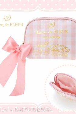 Maison De Fleur x My Melody Coin Pouch - Y2K Grunge, 90s Retro, Pastel Goth, Summer Y2K Fashion