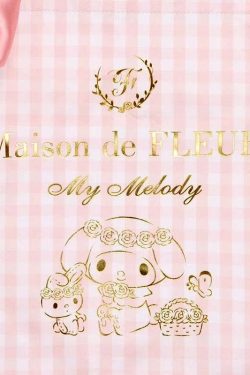 Maison De Fleur x My Melody Y2K Grunge 90s Retro Large Capacity Bow Tote Bag