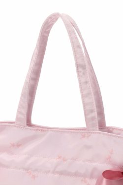 Maison De Fleur x My Melody Y2K Tote Bag with Cute Ribbon - Retro 90s Grunge Summer Fashion