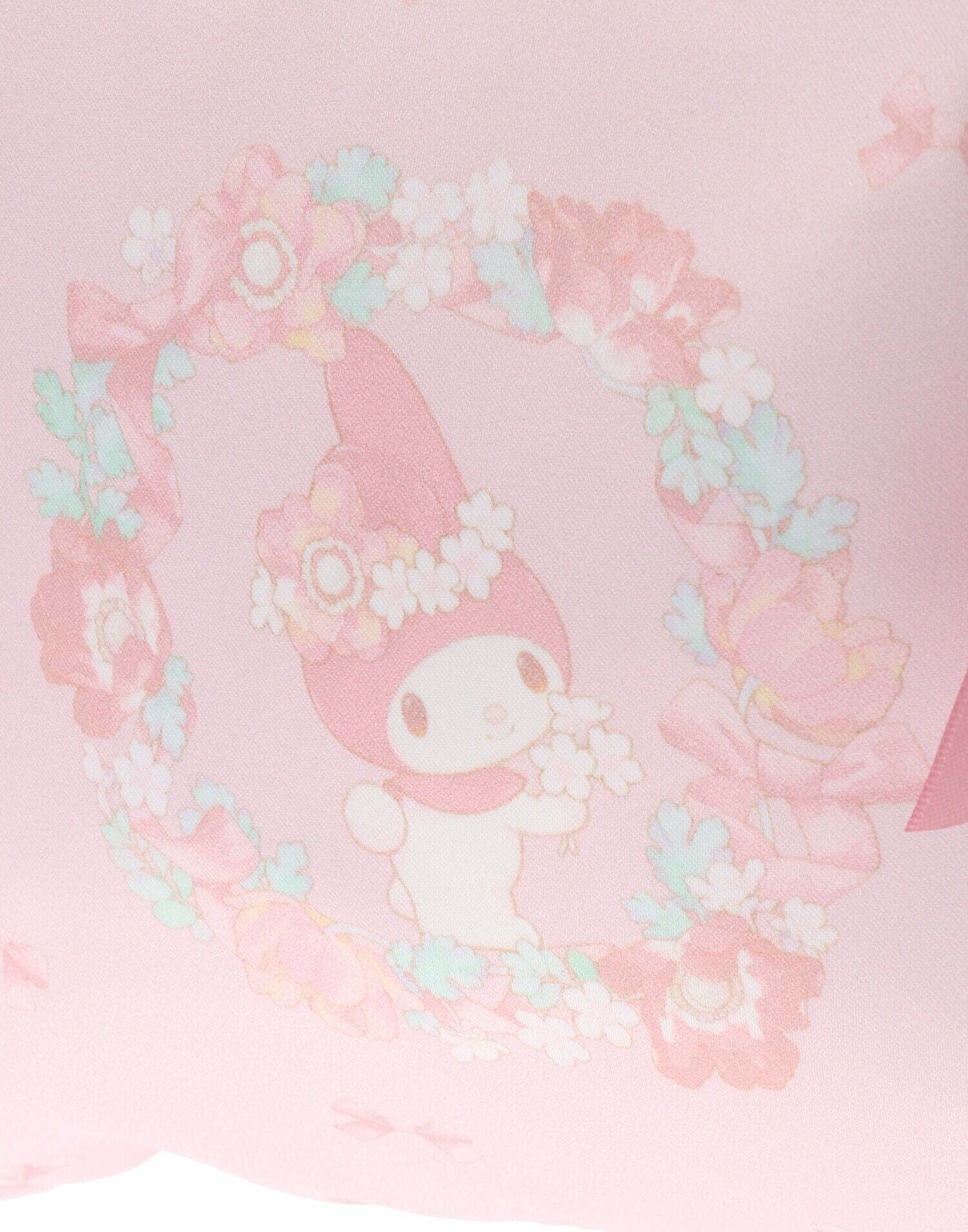 Maison De Fleur x My Melody Y2K Tote Bag with Cute Ribbon - Retro 90s Grunge Summer Fashion