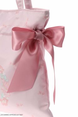Maison De Fleur x My Melody Y2K Tote Bag with Cute Ribbon - Retro 90s Grunge Summer Fashion