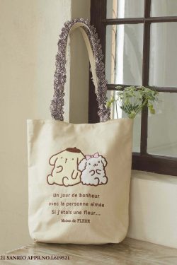 Maison de FLEUR x POMPOMPURIN MACAROON Bag - Y2K Summer Grunge 90s Retro Fashion Accessory