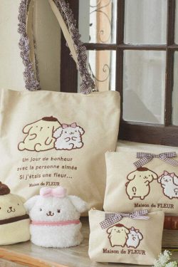 Maison de FLEUR x POMPOMPURIN MACAROON Bag - Y2K Summer Grunge 90s Retro Fashion Accessory