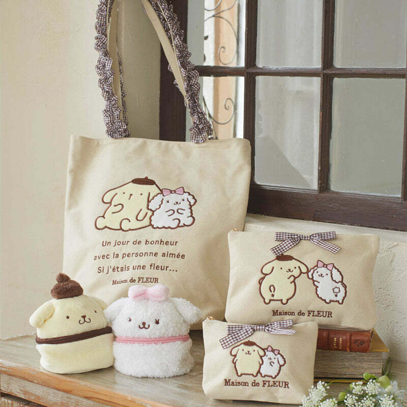 Maison de FLEUR x POMPOMPURIN MACAROON Bag - Y2K Summer Grunge 90s Retro Fashion Accessory