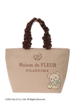 Maison De Fleur x Rilakkuma Y2K Grunge Tote Bag - Retro 90s Fashion, Pastel Goth, Summer Outfits