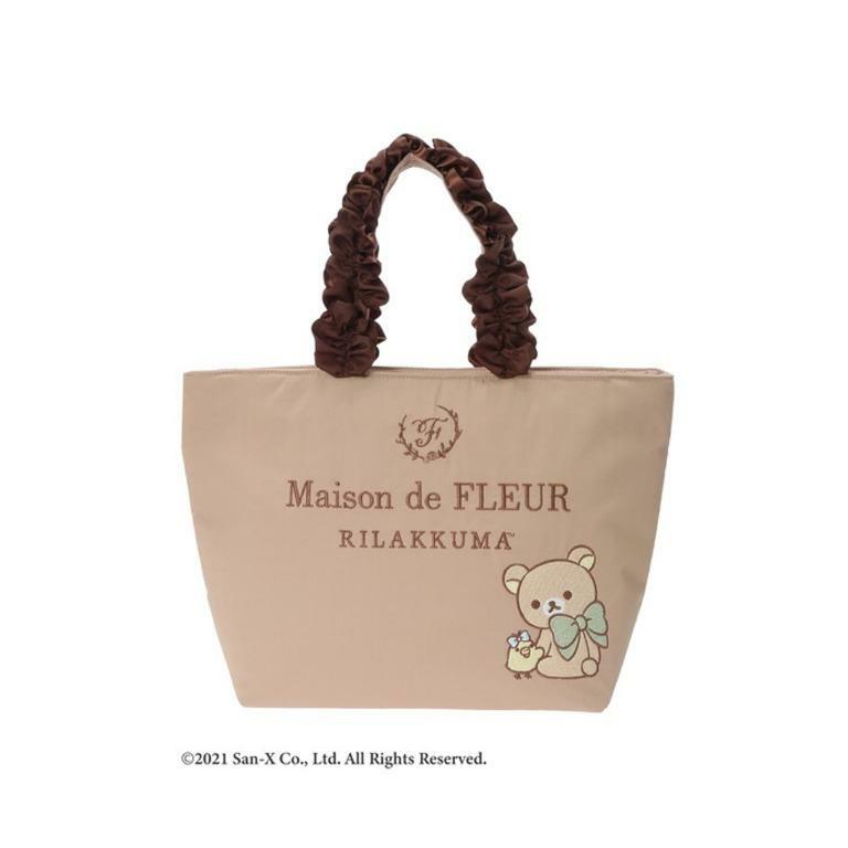 Maison De Fleur x Rilakkuma Y2K Grunge Tote Bag - Retro 90s Fashion, Pastel Goth, Summer Outfits