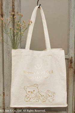 Maison De Fleur x Rilakkuma Y2K Grunge Tote Bag - Retro 90s Fashion, Pastel Goth, Summer Outfits