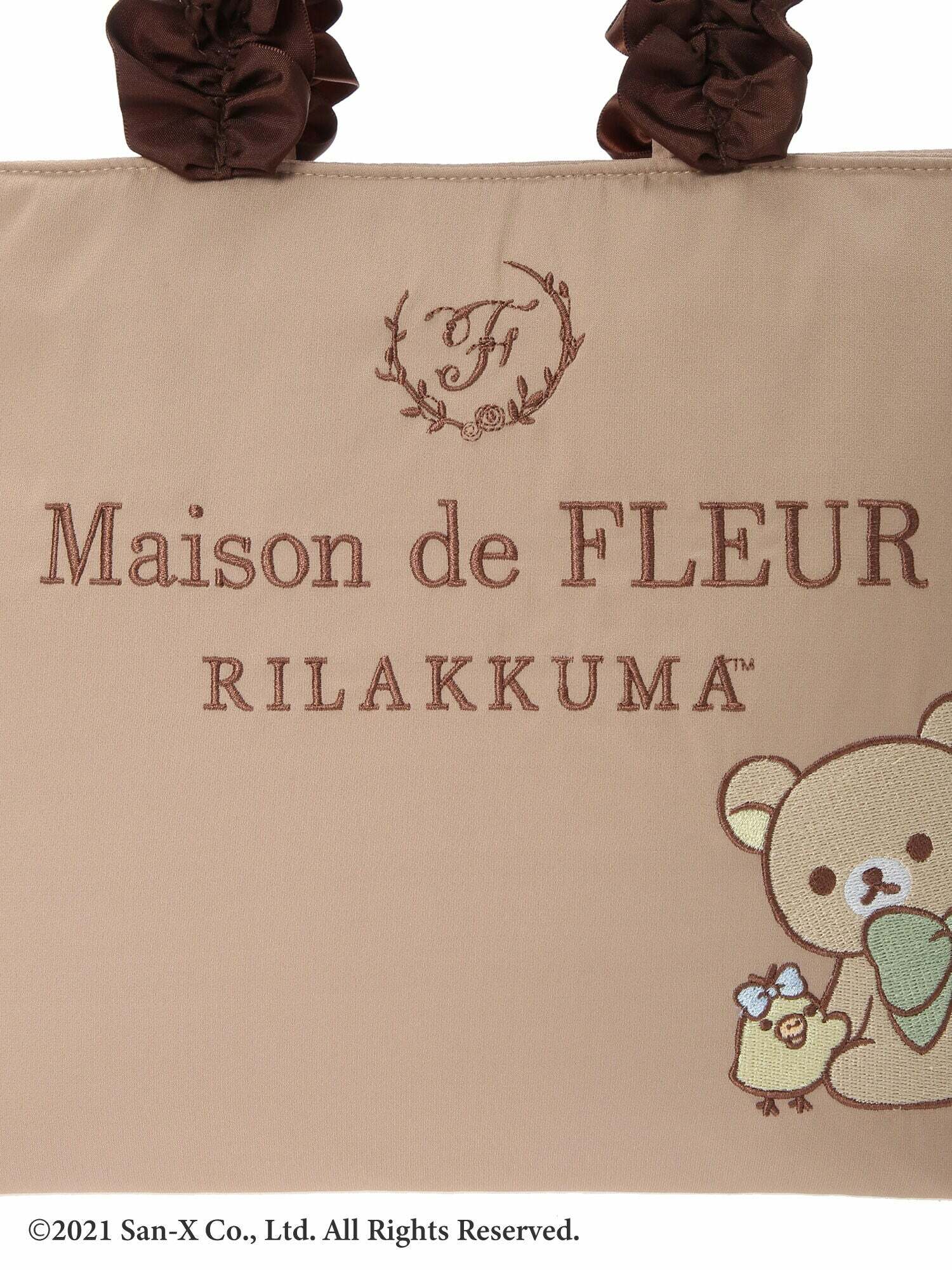 Maison De Fleur x Rilakkuma Y2K Grunge Tote Bag - Retro 90s Fashion, Pastel Goth, Summer Outfits
