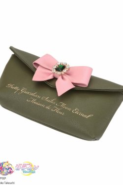 Maison De Fleur x Sailor Moon Ribbon Makeup Bag - Y2K Grunge, 90s Retro, Pastel Goth Accessory