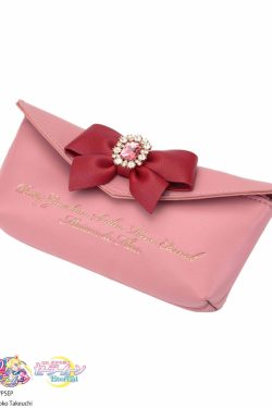 Maison De Fleur x Sailor Moon Ribbon Makeup Bag - Y2K Grunge, 90s Retro, Pastel Goth Accessory