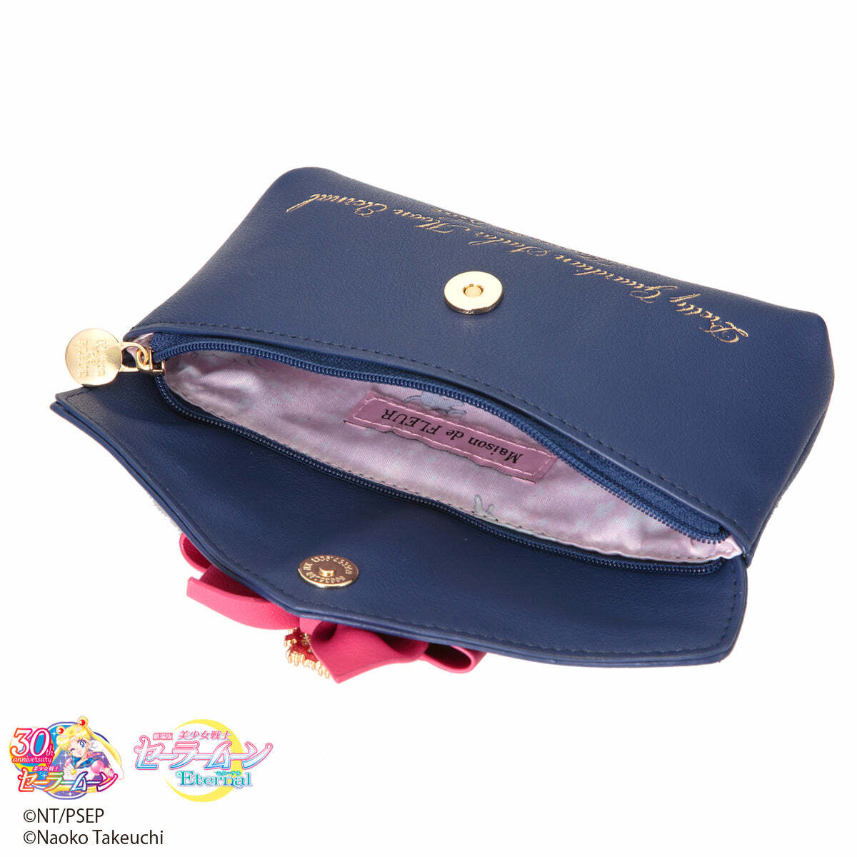 Maison De Fleur x Sailor Moon Ribbon Makeup Bag - Y2K Grunge, 90s Retro, Pastel Goth Accessory