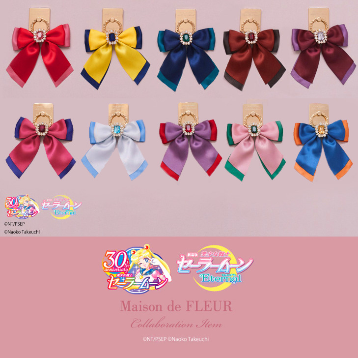 Maison De Fleur x Sailor Moon Y2K Ribbon Phone Accessory - Retro 90s Grunge Style