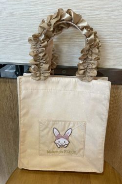 Maison De Fleur x Wish Me Mell Y2K Lace Tote Bag - Retro 90s Grunge Summer Fashion