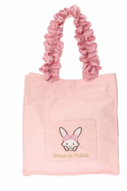 Maison De Fleur x Wish Me Mell Y2K Lace Tote Bag - Retro 90s Grunge Summer Fashion