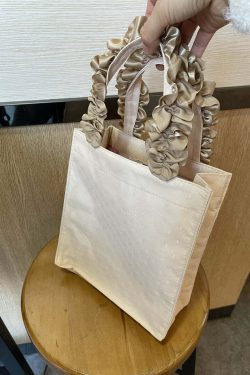 Maison De Fleur x Wish Me Mell Y2K Lace Tote Bag - Retro 90s Grunge Summer Fashion