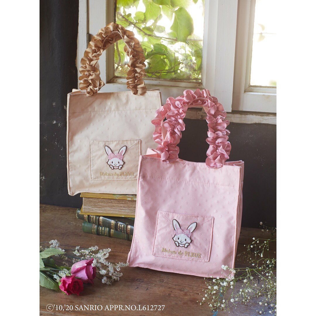 Maison De Fleur x Wish Me Mell Y2K Lace Tote Bag - Retro 90s Grunge Summer Fashion