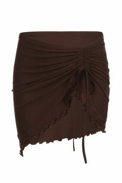 Mandy Low Waist Strappy Mini Skirt - Y2K Summer, 90s Grunge, Retro, Pastel Goth, Y2K