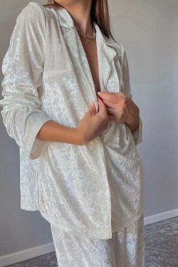 Mariel Loose Lazy Suit Set - Y2K Summer Grunge Outfit, 90s Retro Fashion, Pastel Goth Style