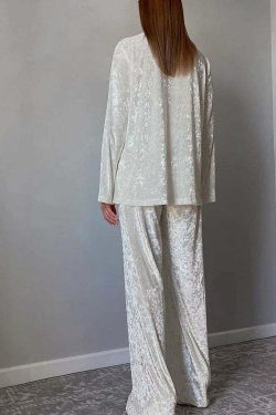 Mariel Loose Lazy Suit Set - Y2K Summer Grunge Outfit, 90s Retro Fashion, Pastel Goth Style