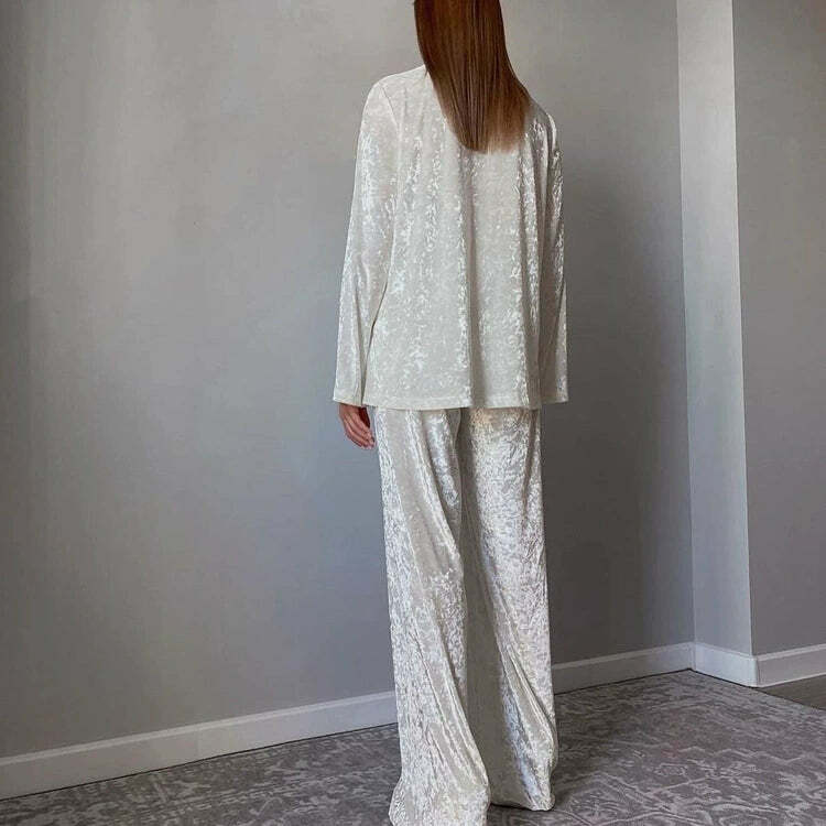 Mariel Loose Lazy Suit Set - Y2K Summer Grunge Outfit, 90s Retro Fashion, Pastel Goth Style