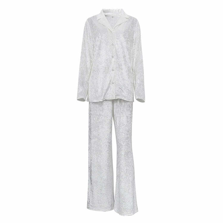 Mariel Loose Lazy Suit Set - Y2K Summer Grunge Outfit, 90s Retro Fashion, Pastel Goth Style