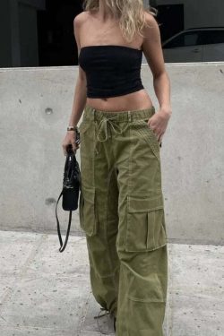 Mariella Loose Cargo Pants - Y2K Summer Grunge, 90s Retro Style, Y2K Club & Party Outfits