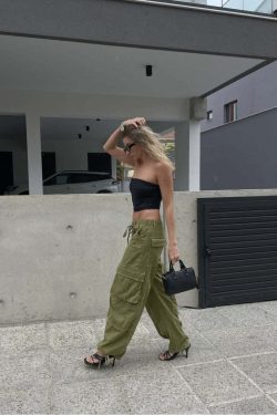 Mariella Loose Cargo Pants - Y2K Summer Grunge, 90s Retro Style, Y2K Club & Party Outfits
