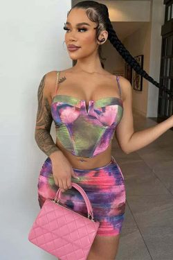 Marion Skirt Set - Y2K Summer Grunge Outfit, 90s Fashion, Retro Style, Pastel Goth, Y2K Club