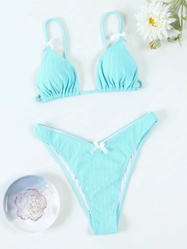 Marlo Triangle Bikini Set - Y2K Summer Outfit, 90s Fashion, Grunge, Retro Style, Y2K Beachwear