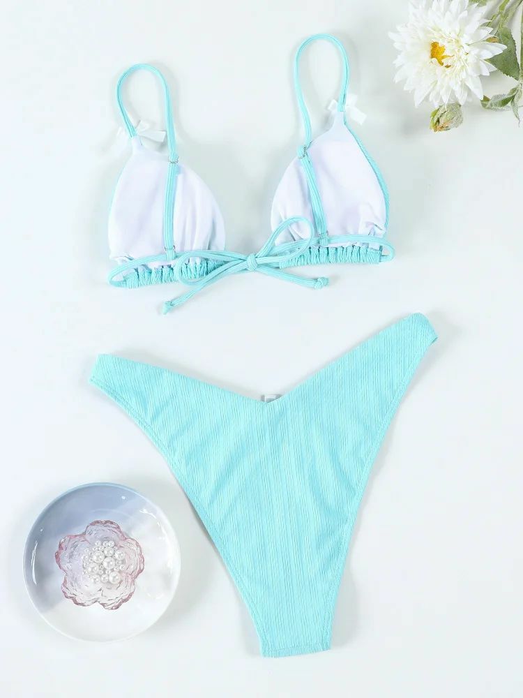 Marlo Triangle Bikini Set - Y2K Summer Outfit, 90s Fashion, Grunge, Retro Style, Y2K Beachwear