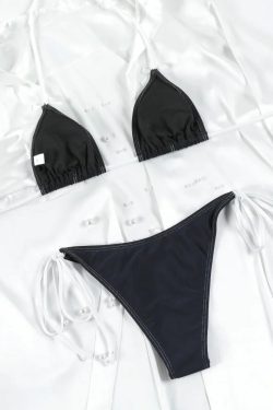 Marlo Triangle Bikini Set - Y2K Summer Outfit, 90s Fashion, Grunge, Retro Style, Y2K Beachwear