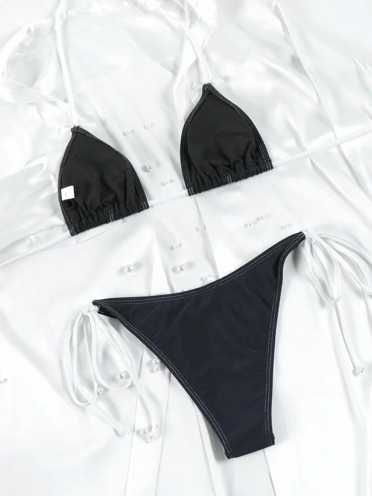 Marlo Triangle Bikini Set - Y2K Summer Outfit, 90s Fashion, Grunge, Retro Style, Y2K Beachwear