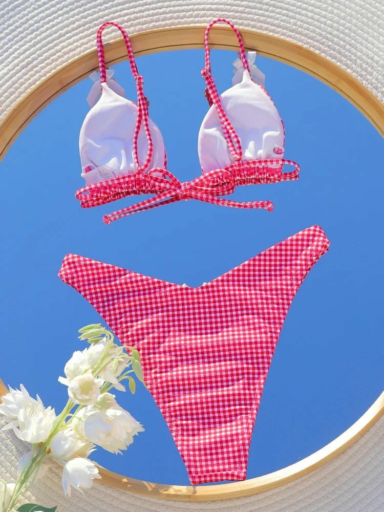 Marlo Triangle Bikini Set - Y2K Summer Outfit, 90s Fashion, Grunge, Retro Style, Y2K Beachwear