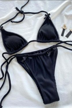 Marlo Triangle Bikini Set - Y2K Summer Outfit, 90s Fashion, Grunge, Retro Style, Y2K Beachwear