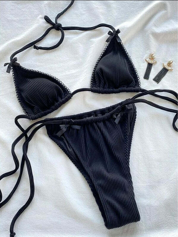 Marlo Triangle Bikini Set - Y2K Summer Outfit, 90s Fashion, Grunge, Retro Style, Y2K Beachwear