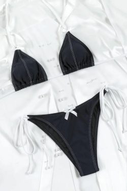 Marlo Triangle Bikini Set - Y2K Summer Outfit, 90s Fashion, Grunge, Retro Style, Y2K Beachwear