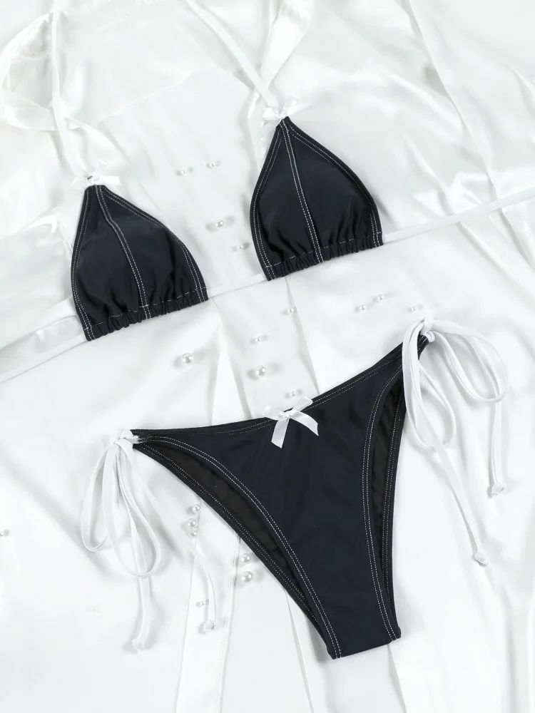 Marlo Triangle Bikini Set - Y2K Summer Outfit, 90s Fashion, Grunge, Retro Style, Y2K Beachwear